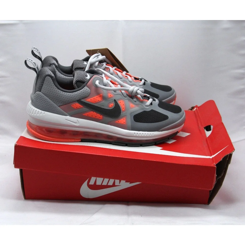 Nike Air Max Genome LT Shoes Mens Size 9 Smoke Gray Coral Sneakers CW1648-004